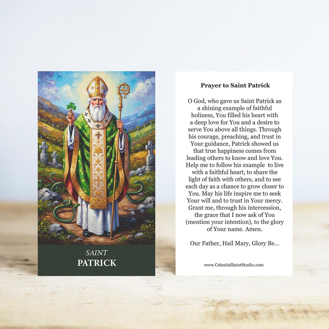 St. Patrick Prayer Cards | Wallet Size | 50, 100, 200, 500, 1000
