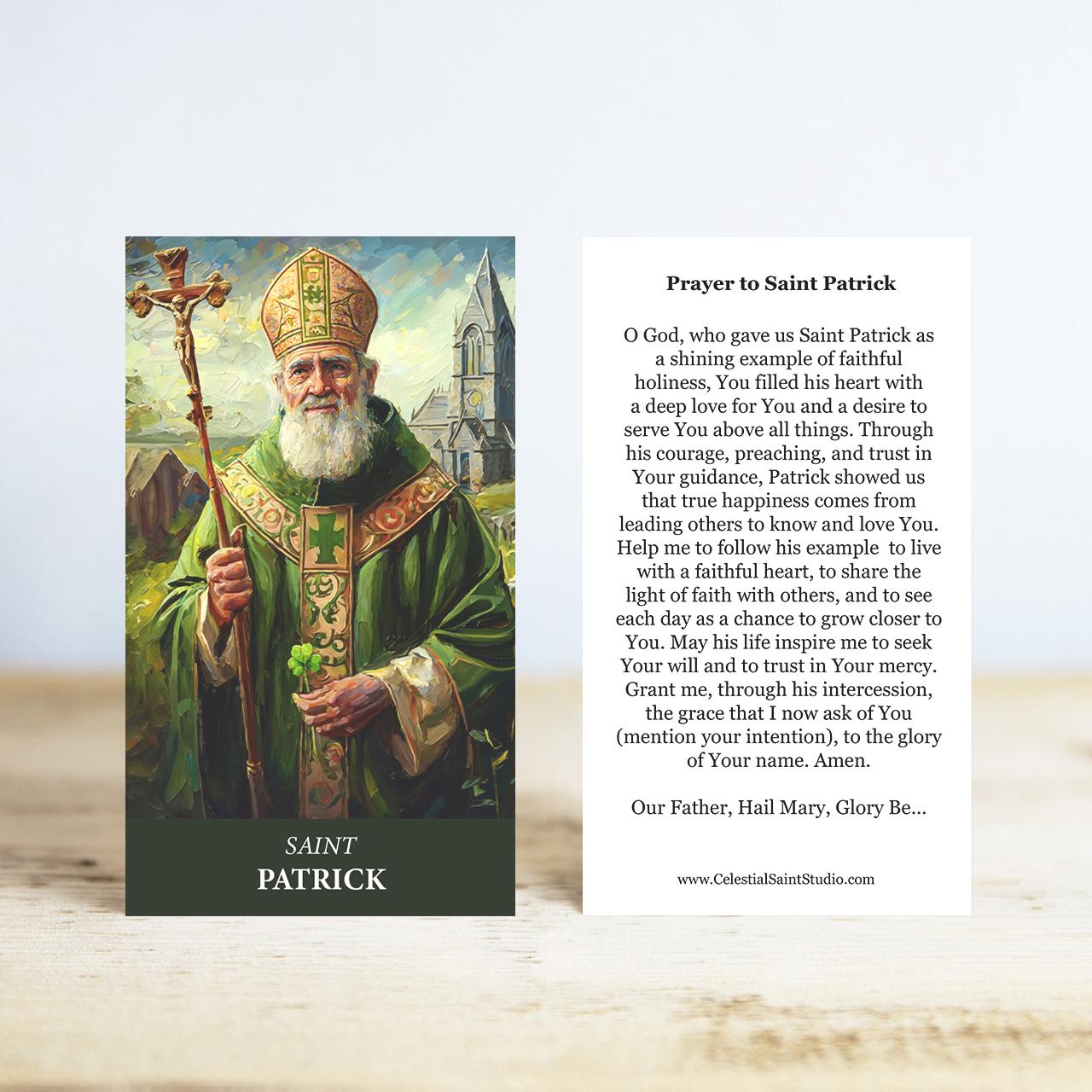 St. Patrick Prayer Cards | Wallet Size | 50, 100, 200, 500, 1000