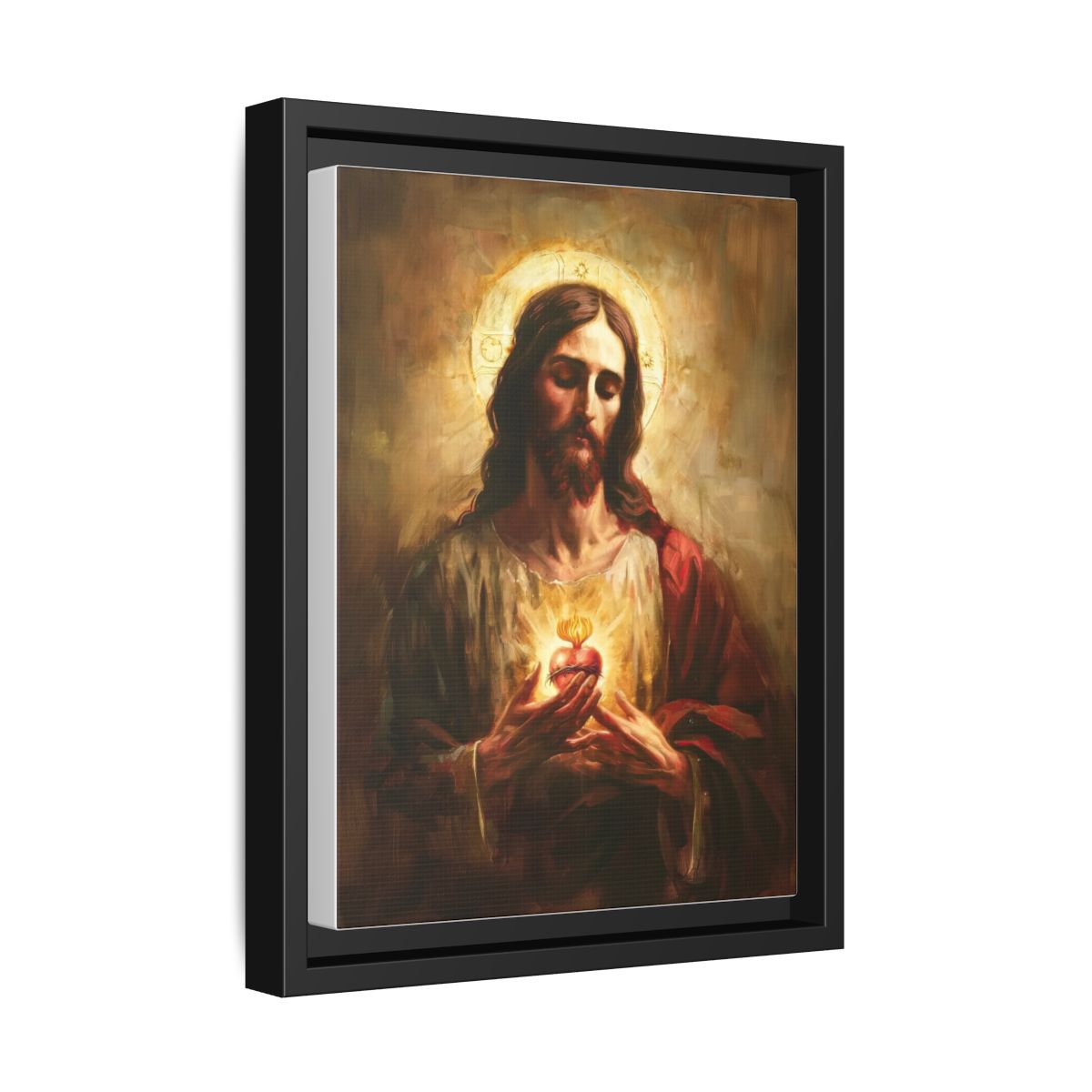 Sacred Heart of Jesus Matte Canvas, Framed (Multi-color)
