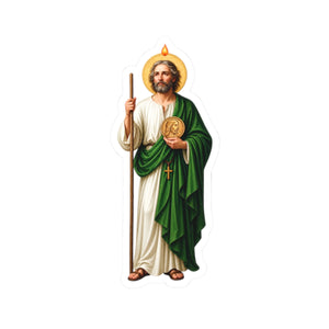 Saint Jude Thaddaeus Sticker - White