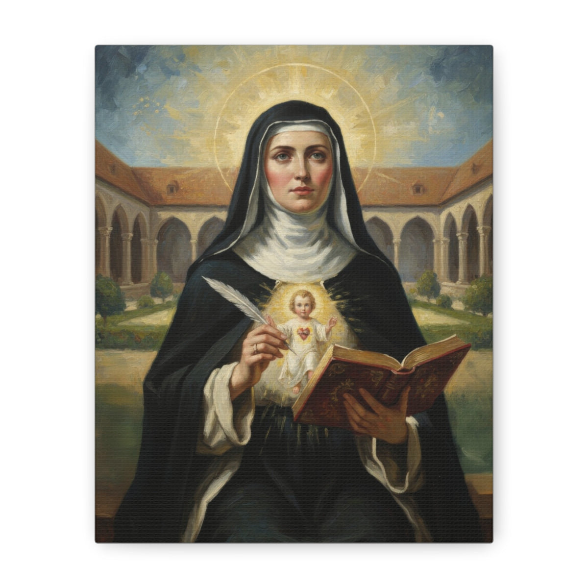 St. Gertrude The Great - Canvas Gallery Wraps