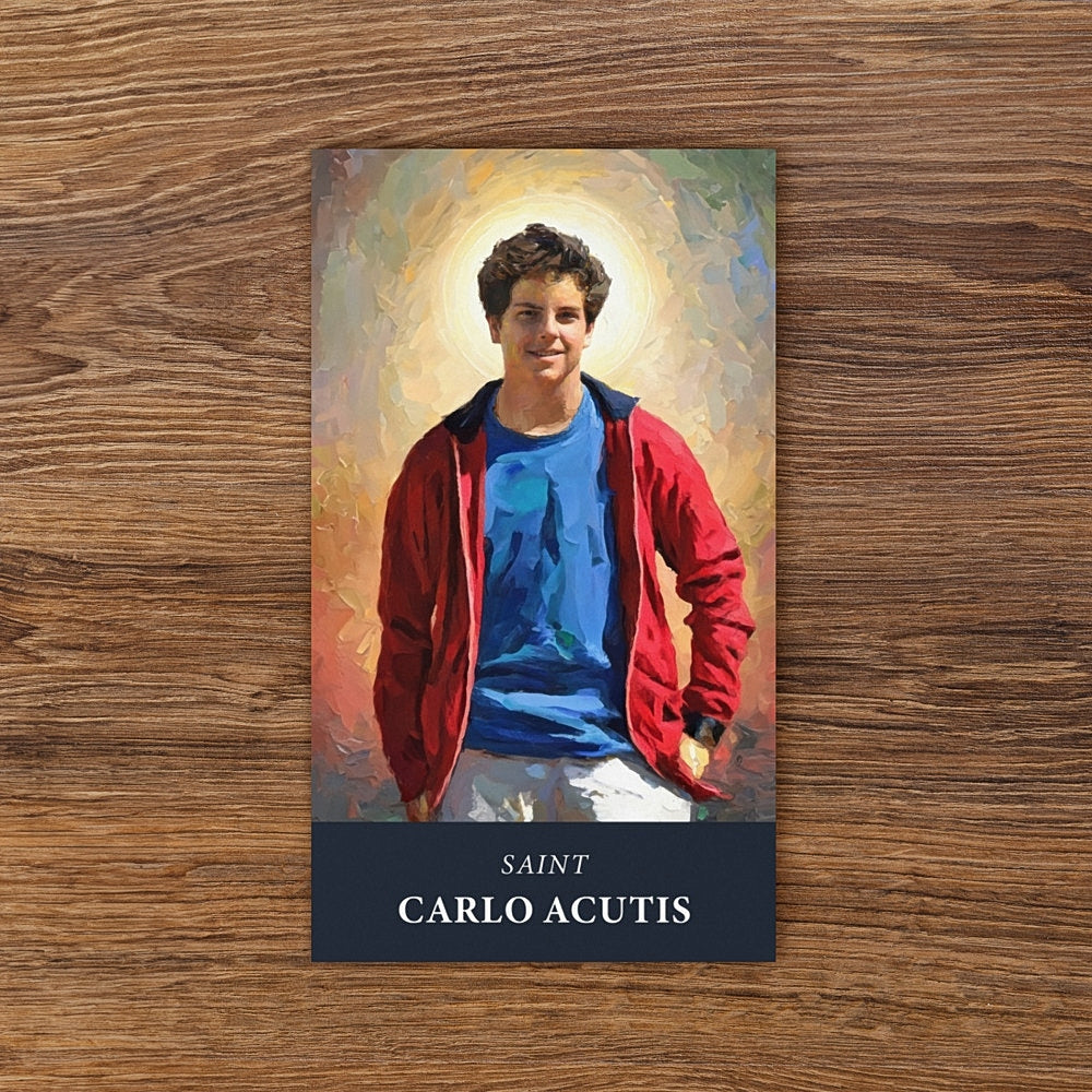 St. Carlo Acutis Prayer Cards | Wallet Size | 100, 250, 500