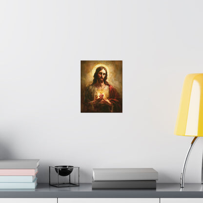 Sacred Heart of Jesus Matte Vertical Posters