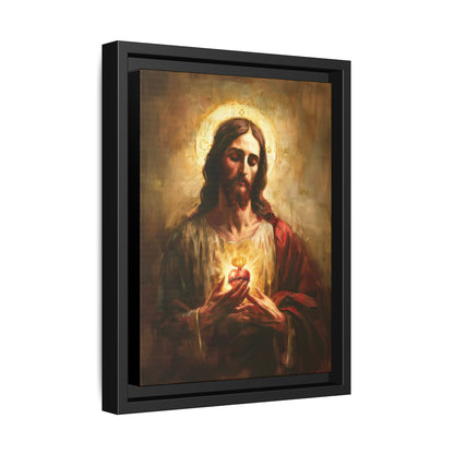 Sacred Heart of Jesus Matte Canvas, Framed (Multi-color)