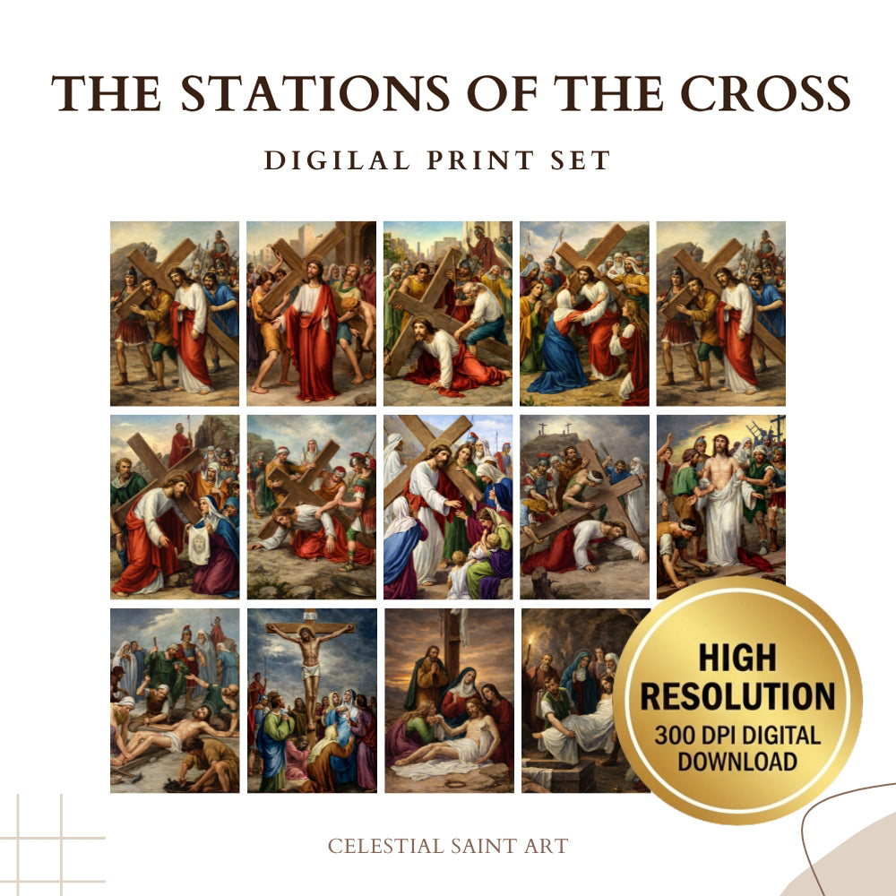 The Stations of the Cross - Digital Print Set | High Resolution | Instant Access | Easy Download