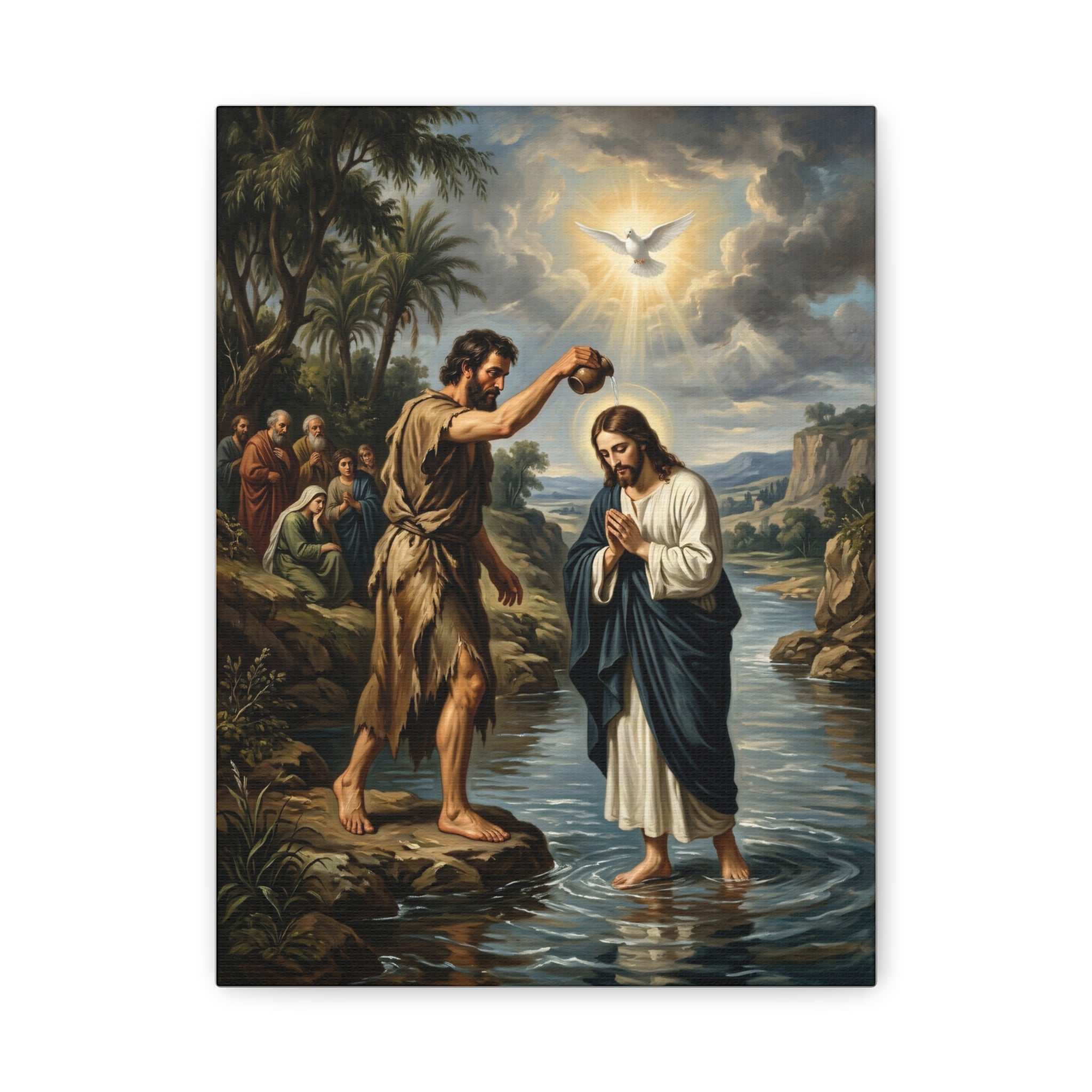 The Baptism Of Jesus - Canvas Gallery Wraps