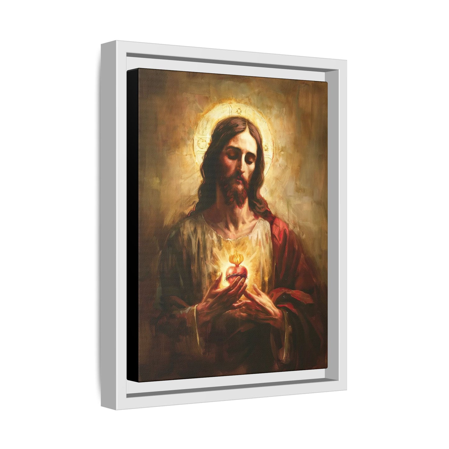 Sacred Heart of Jesus Matte Canvas, Framed (Multi-color)