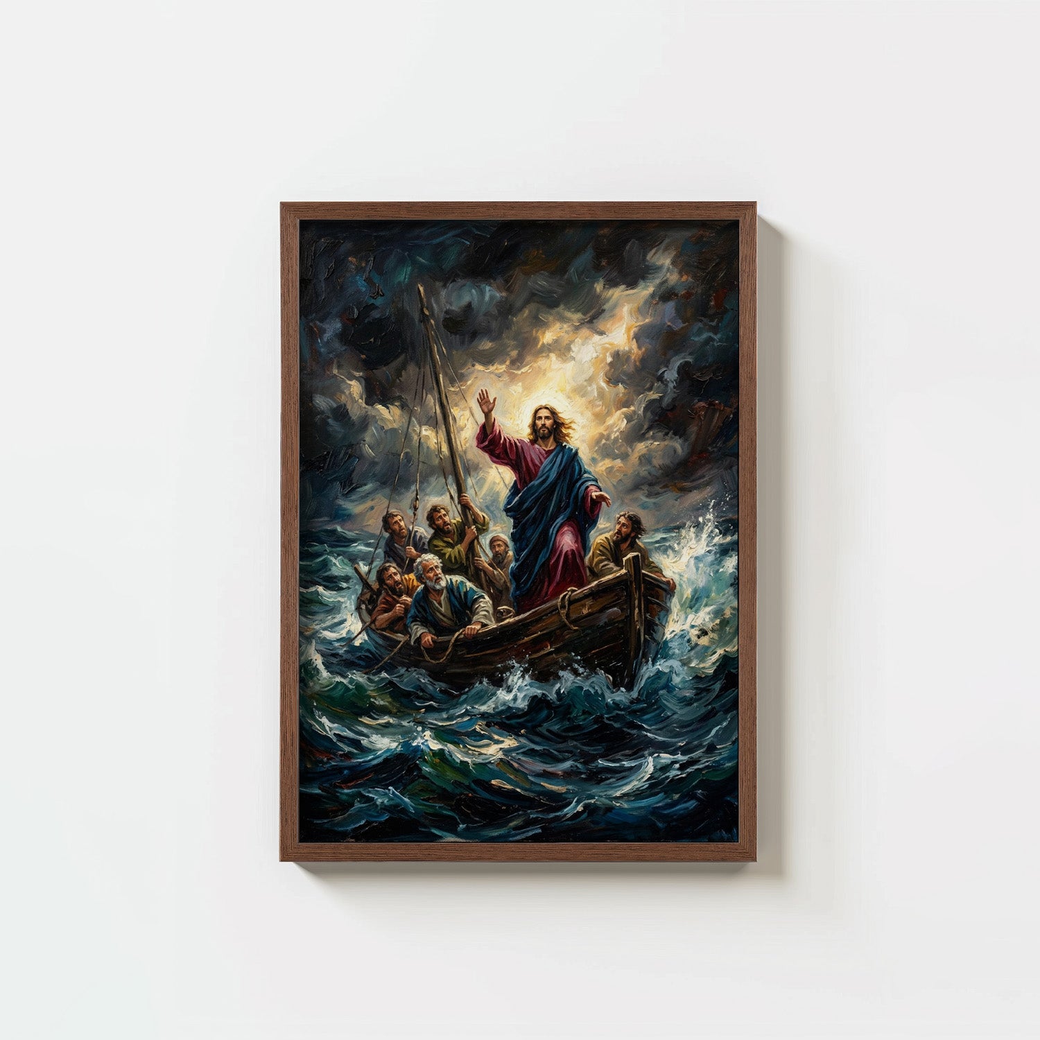 Jesus Calming The Storm - Digital Print | High Resolution | Instant Access | Easy Download