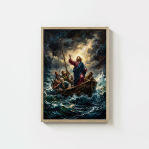 Jesus Calming The Storm - Digital Print | High Resolution | Instant Access | Easy Download