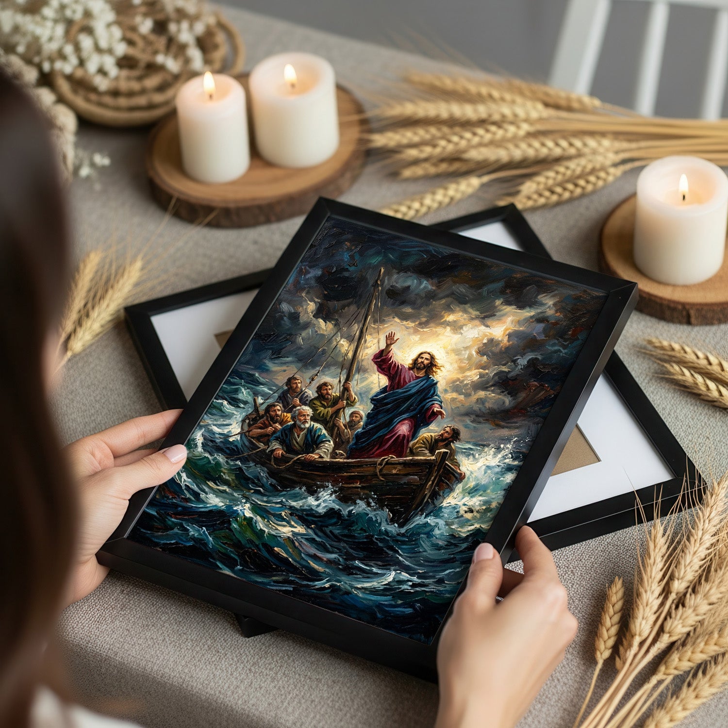 Jesus Calming The Storm - Digital Print | High Resolution | Instant Access | Easy Download