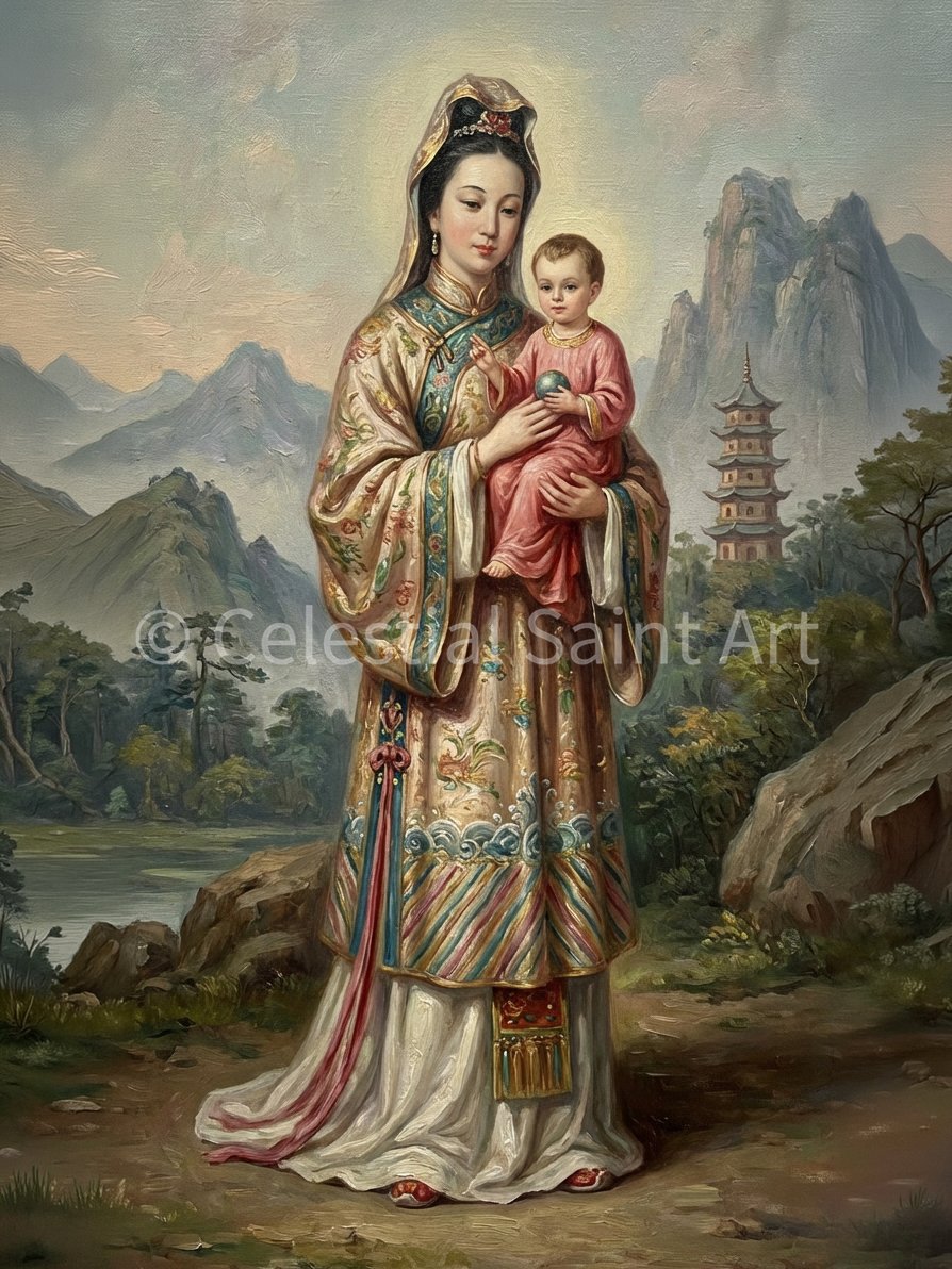 Our Lady Of China - Digital Print | High Resolution | Instant Access | Easy Download