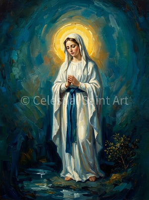 Our Lady Of Lourdes - Digital Print | High Resolution | Instant Access | Easy Download