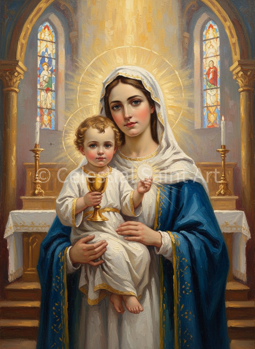 Our Lady Of The Blessed Sacrament - Digital Print | High Resolution | Instant Access | Easy Download