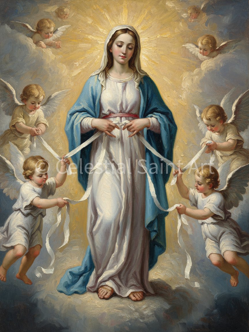 Our Lady Undoer Of Knots - Digital Print | High Resolution | Instant Access | Easy Download