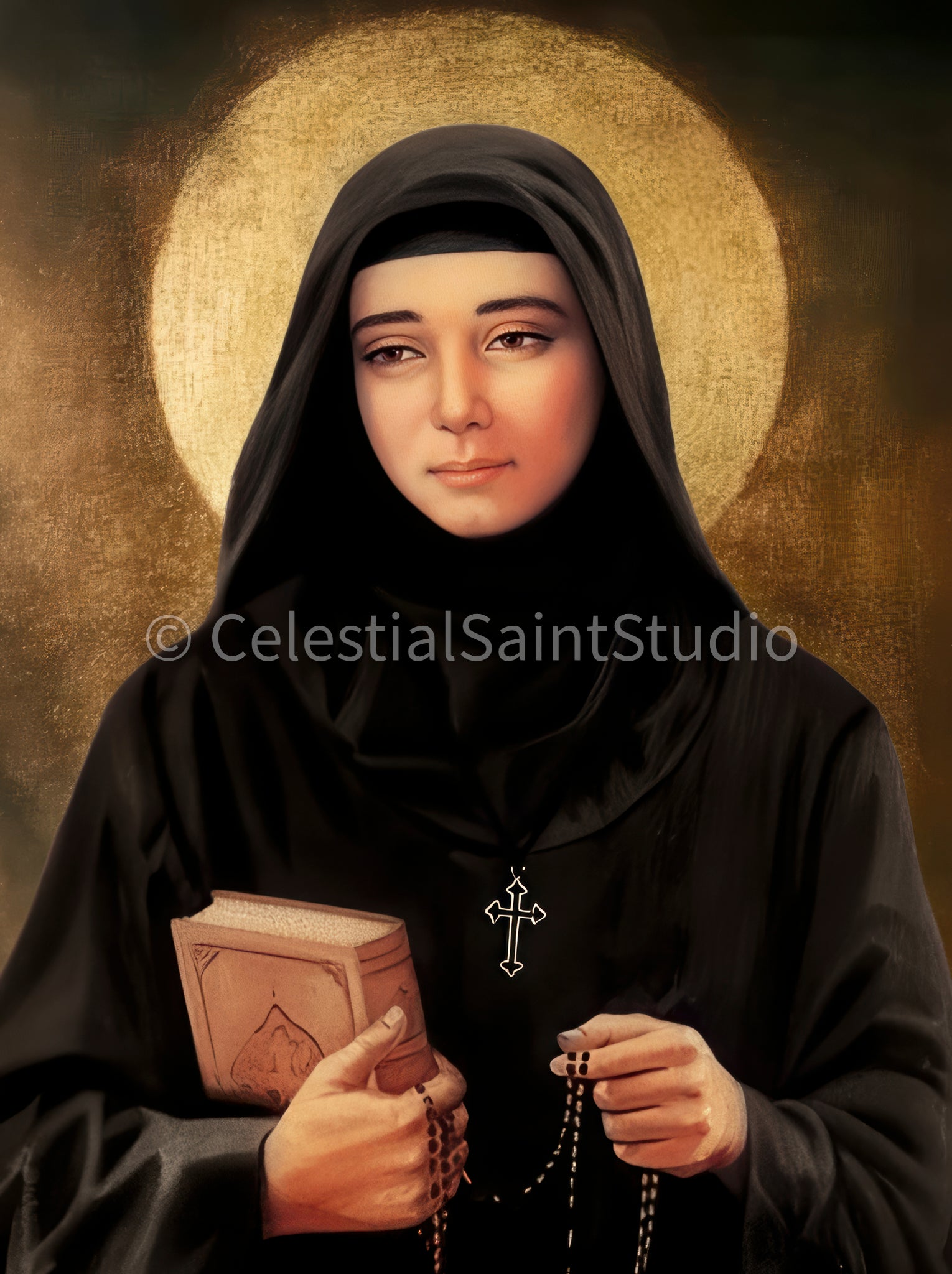 St. Rafqa Digital Print – CelestialSaintStudio
