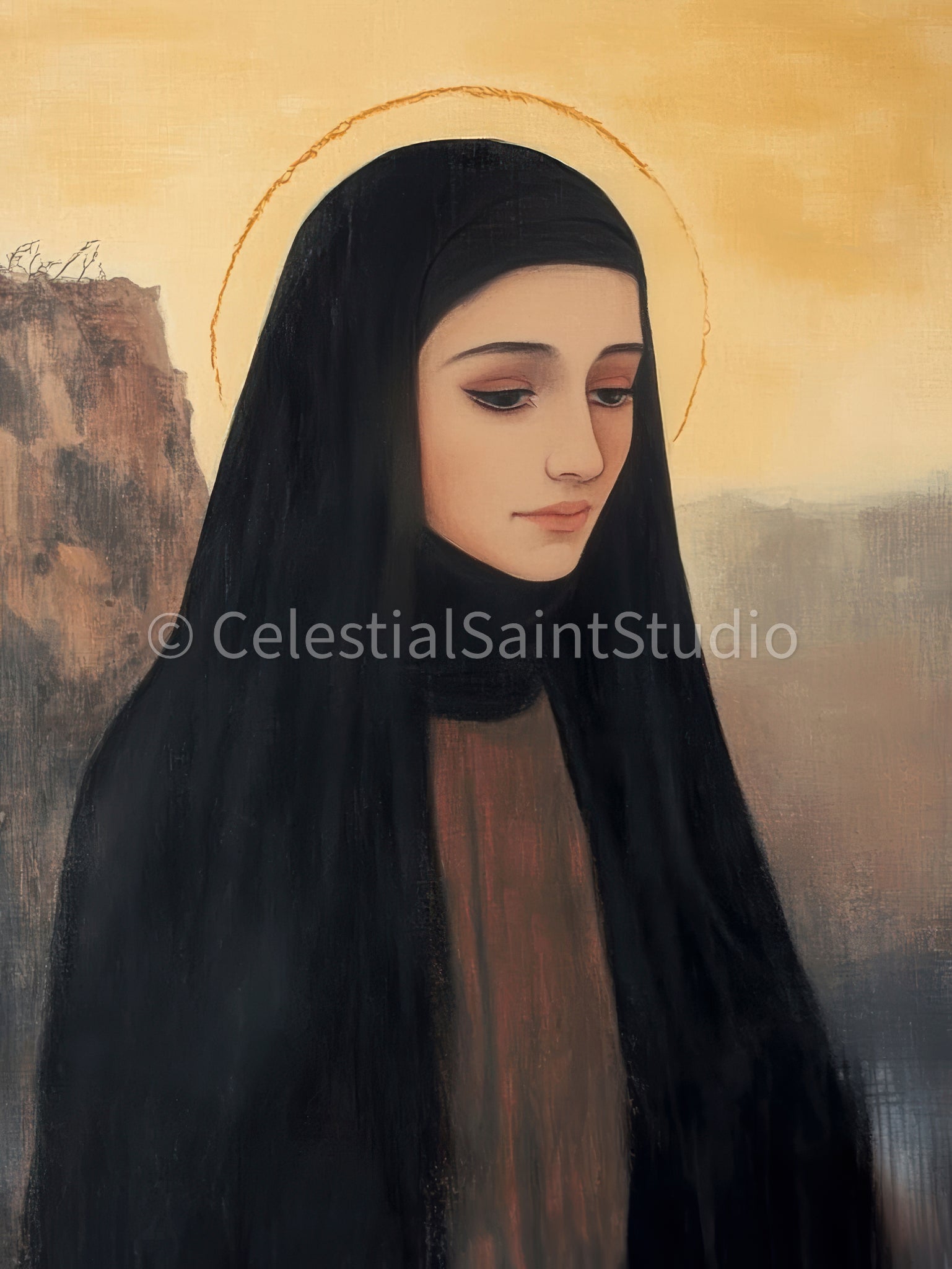 St. Rafqa Digital Print – CelestialSaintStudio