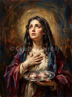 St. Agatha - Digital Print | High Resolution | Instant Access | Easy Download