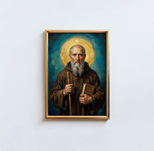 St. Benedict Of Nursia - Digital Print | High Resolution | Instant Access | Easy Download