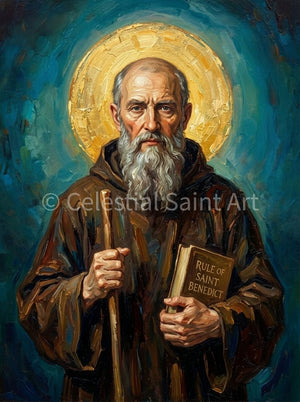 St. Benedict Of Nursia - Digital Print | High Resolution | Instant Access | Easy Download