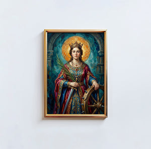 St. Catherine Of Alexandria - Digital Print | High Resolution | Instant Access | Easy Download