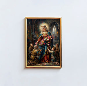 St. Elizabeth Of Hungary - Digital Print | High Resolution | Instant Access | Easy Download