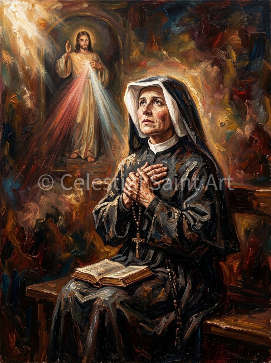St. Faustina Kowalska - Digital Print | High Resolution | Instant Access | Easy Download