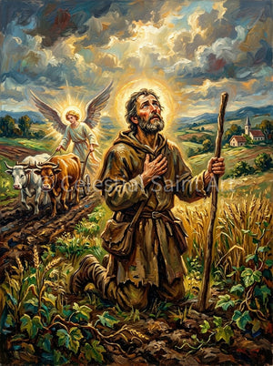 St. Isidore The Farmer - Digital Print | High Resolution | Instant Access | Easy Download