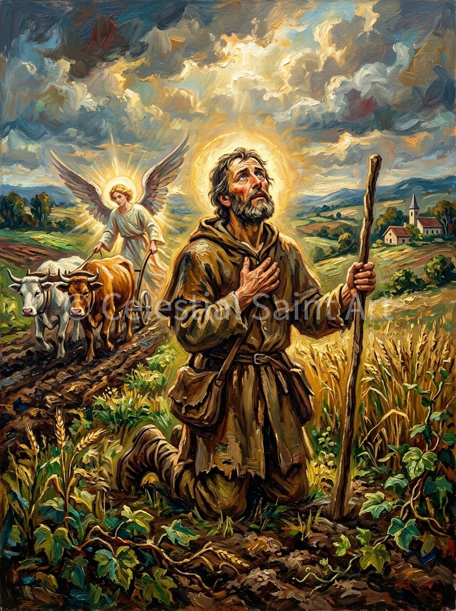 St. Isidore The Farmer - Digital Print | High Resolution | Instant Access | Easy Download