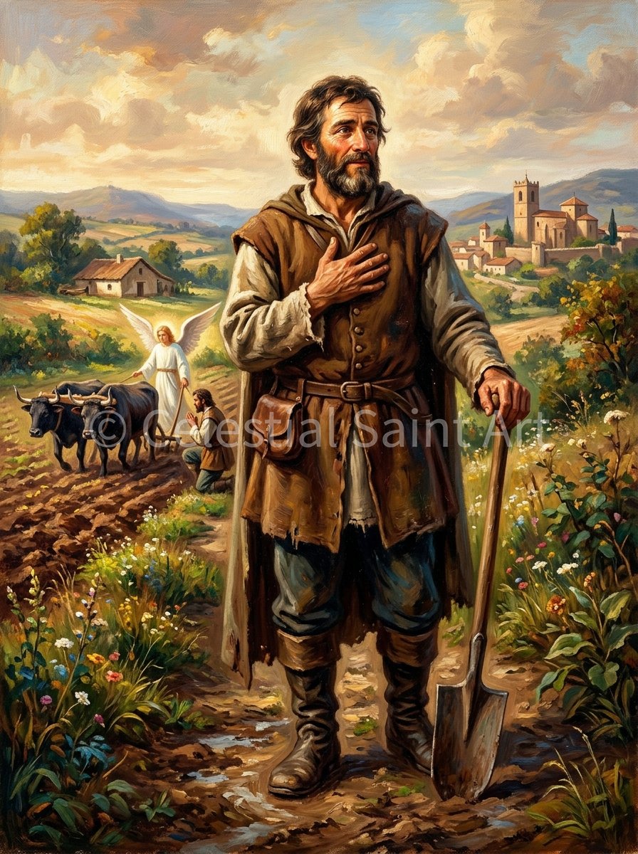 St. Isidore The Farmer - Digital Print | High Resolution | Instant Access | Easy Download