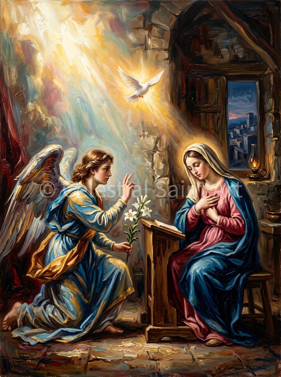The Annunciation - Digital Print | High Resolution | Instant Access | Easy Download