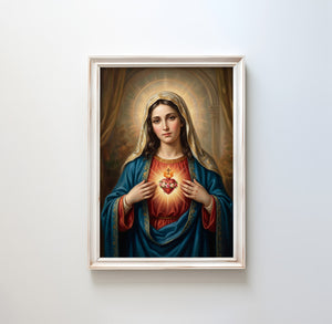 The Immaculate Heart Of Mary - Digital Print | High Resolution | Instant Access | Easy Download
