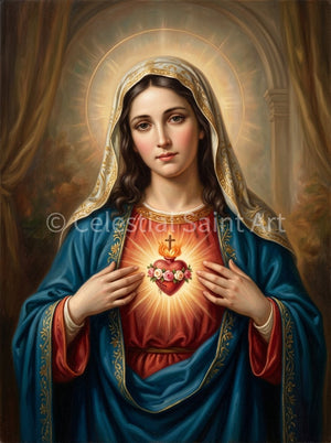 The Immaculate Heart Of Mary - Digital Print | High Resolution | Instant Access | Easy Download