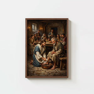 Jesus Washing Disciples Feet - Digital Print | High Resolution | Instant Access | Easy Download