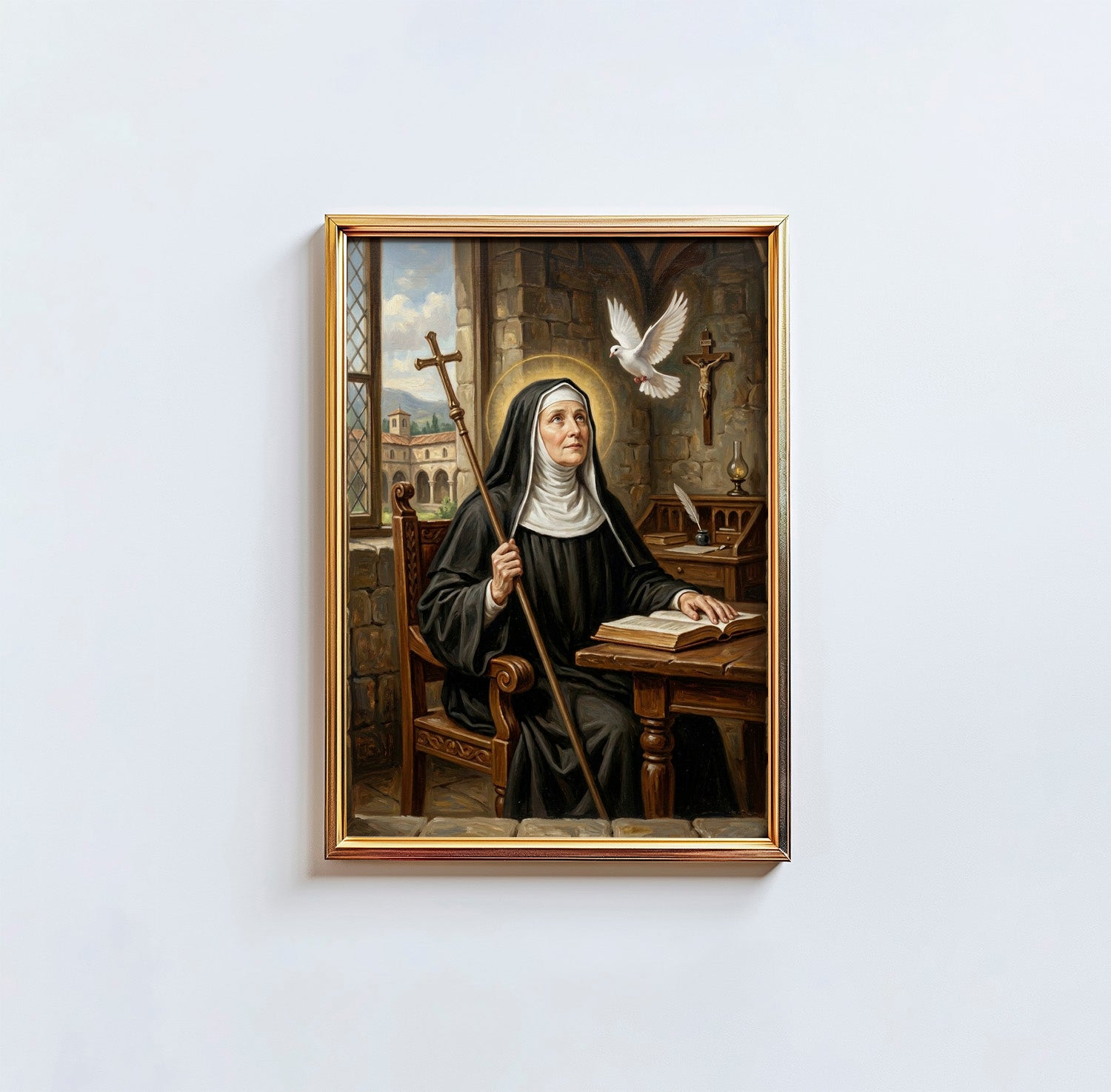 St. Scholastica - Digital Print | High Resolution | Instant Access | Easy Download