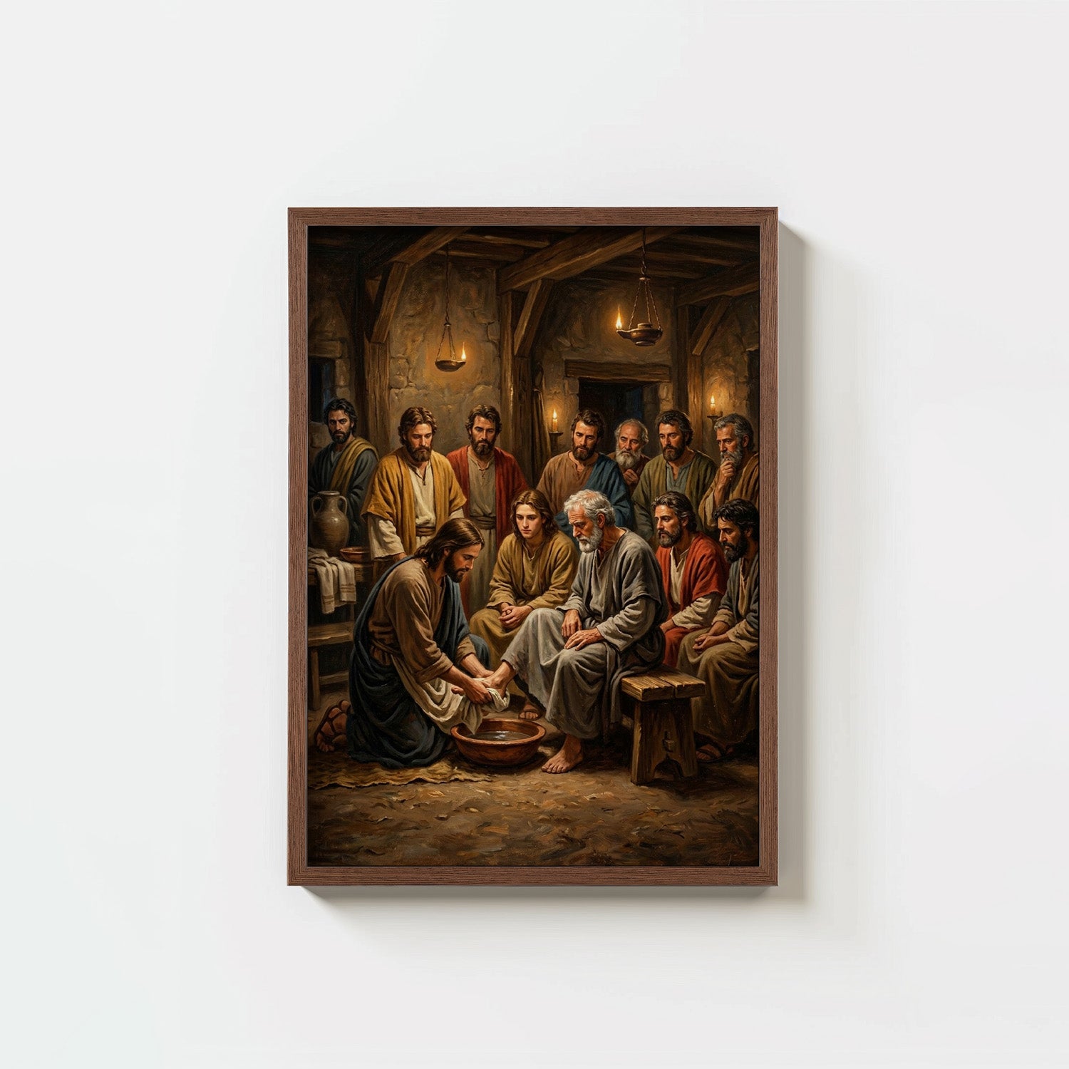 Jesus Washing Disciples Feet - Digital Print | High Resolution | Instant Access | Easy Download