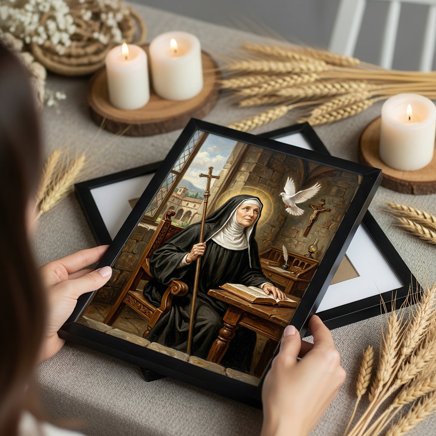 St. Scholastica - Digital Print | High Resolution | Instant Access | Easy Download