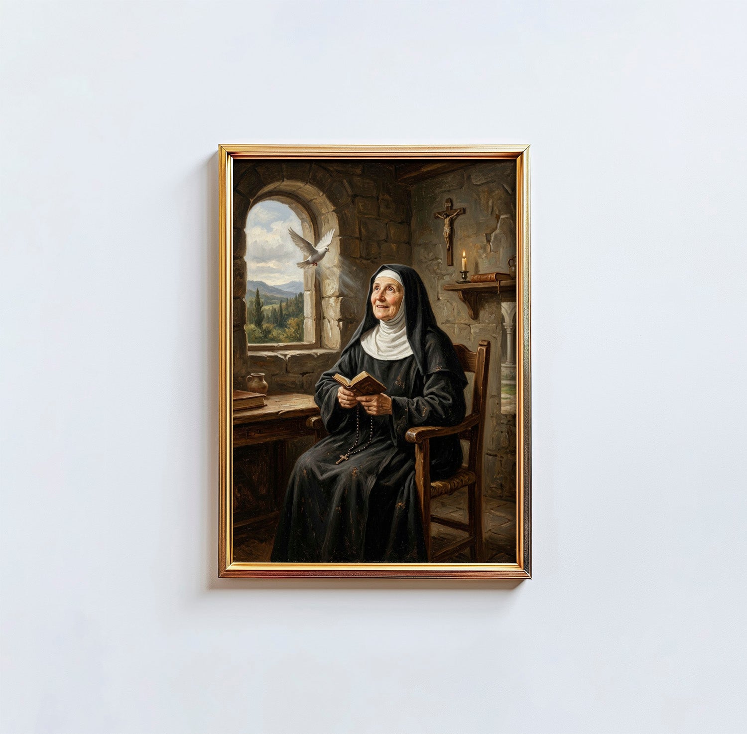 St. Scholastica - Digital Print | High Resolution | Instant Access | Easy Download