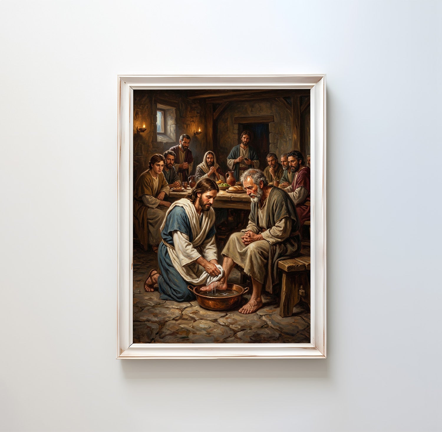 Jesus Washing Disciples Feet - Digital Print | High Resolution | Instant Access | Easy Download
