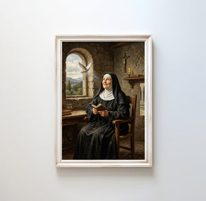 St. Scholastica - Digital Print | High Resolution | Instant Access | Easy Download