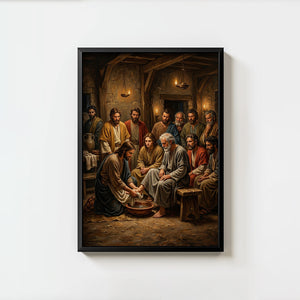 Jesus Washing Disciples Feet - Digital Print | High Resolution | Instant Access | Easy Download