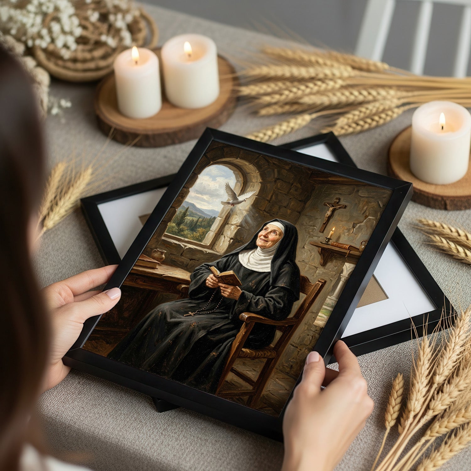 St. Scholastica - Digital Print | High Resolution | Instant Access | Easy Download