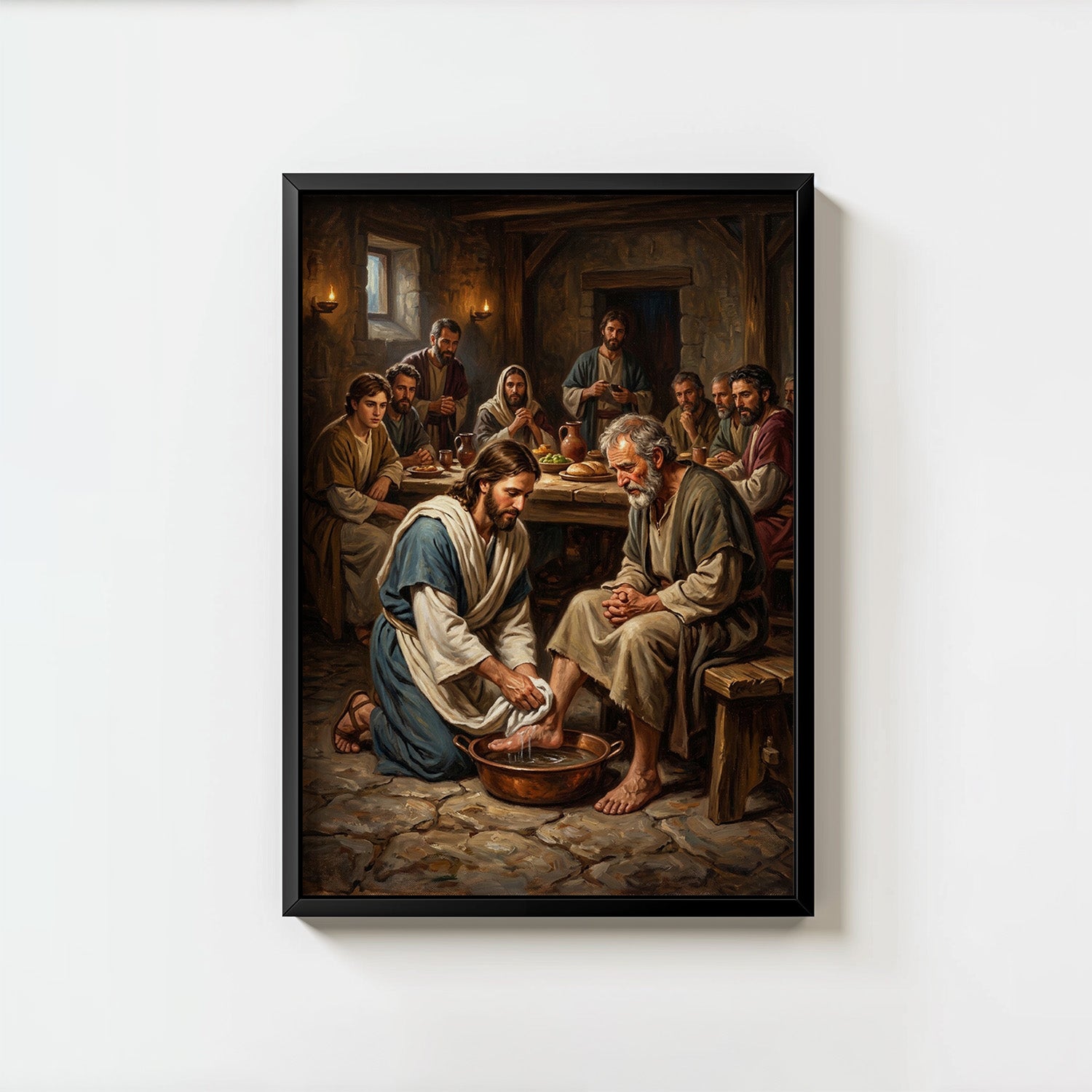 Jesus Washing Disciples Feet - Digital Print | High Resolution | Instant Access | Easy Download