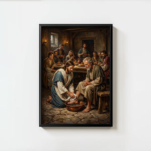 Jesus Washing Disciples Feet - Digital Print | High Resolution | Instant Access | Easy Download