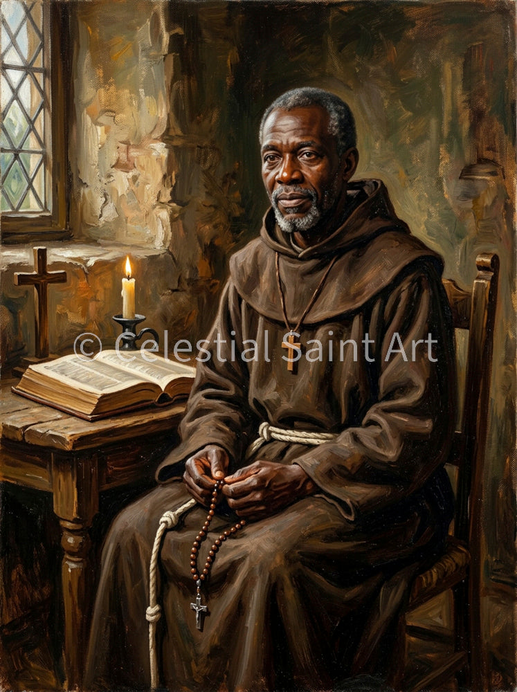 St. Benedict the Moor - Digital Print | High Resolution | Instant Access | Easy Download