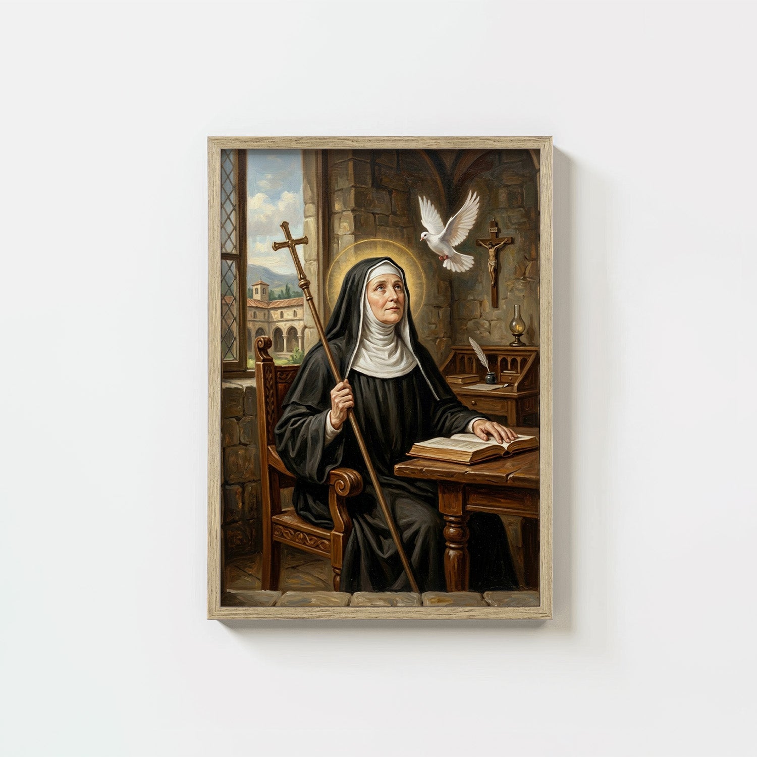 St. Scholastica - Digital Print | High Resolution | Instant Access | Easy Download