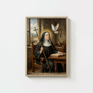 St. Scholastica - Digital Print | High Resolution | Instant Access | Easy Download