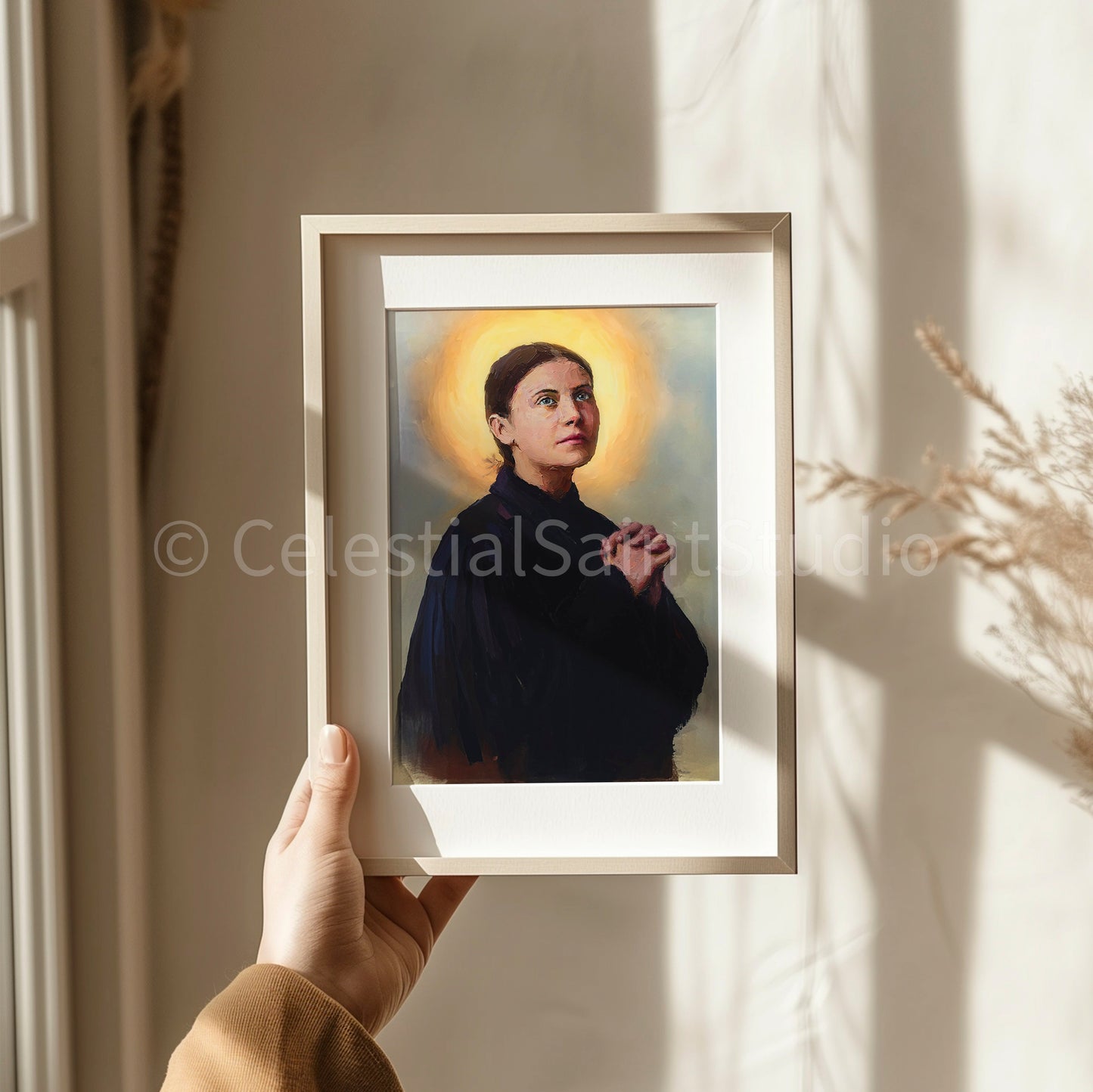 St. Gemma Galgani | DIGITAL OIL PAINT | Catholic Printable | Digital Download | Patron Saint | Catholic Art