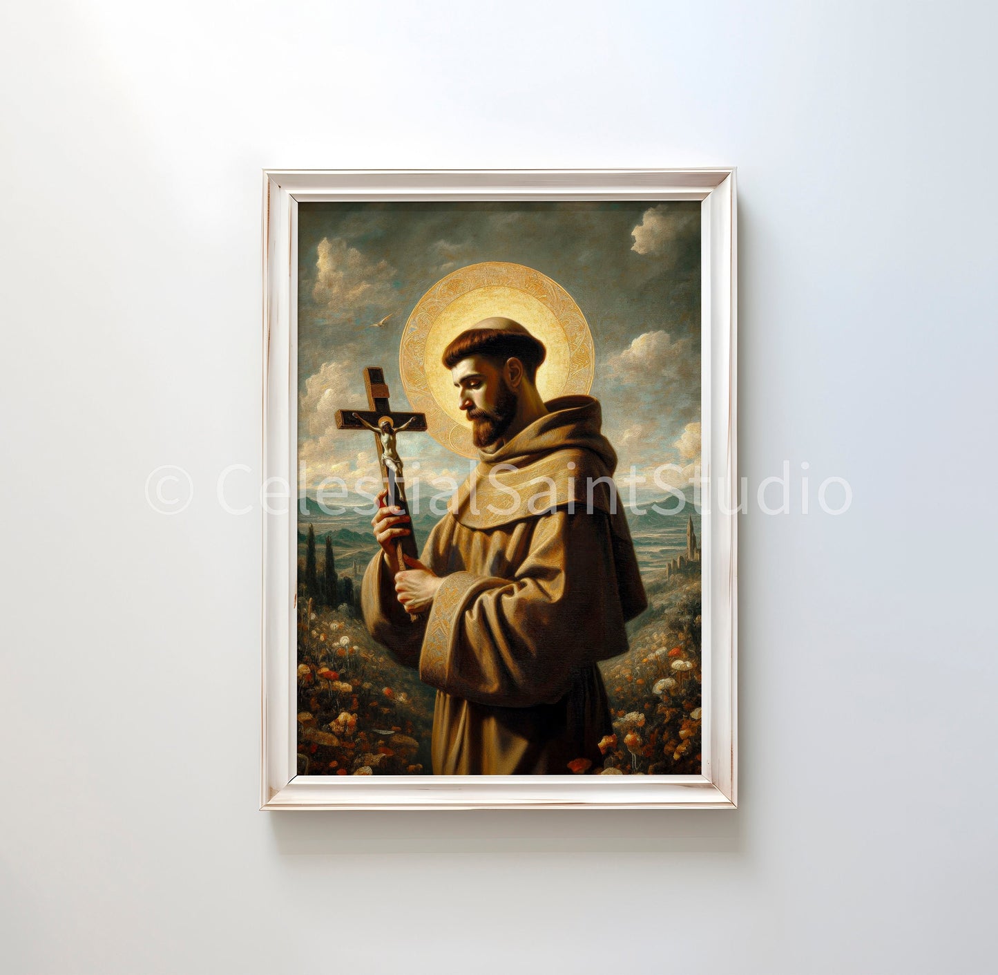 St. Francis of Assisi | DIGITAL OIL PAINT | Catholic Printable | Catholic Art | Patron Saint | Digital Download