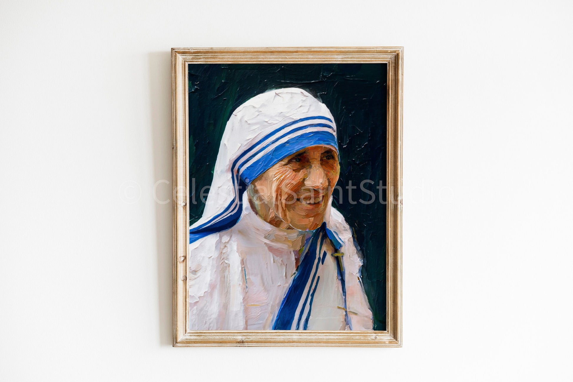 St. Mother Teresa of Calcutta | DIGITAL OIL PAINT | Catholic Printable | Digital Download | Patron Saint | Catholic Art