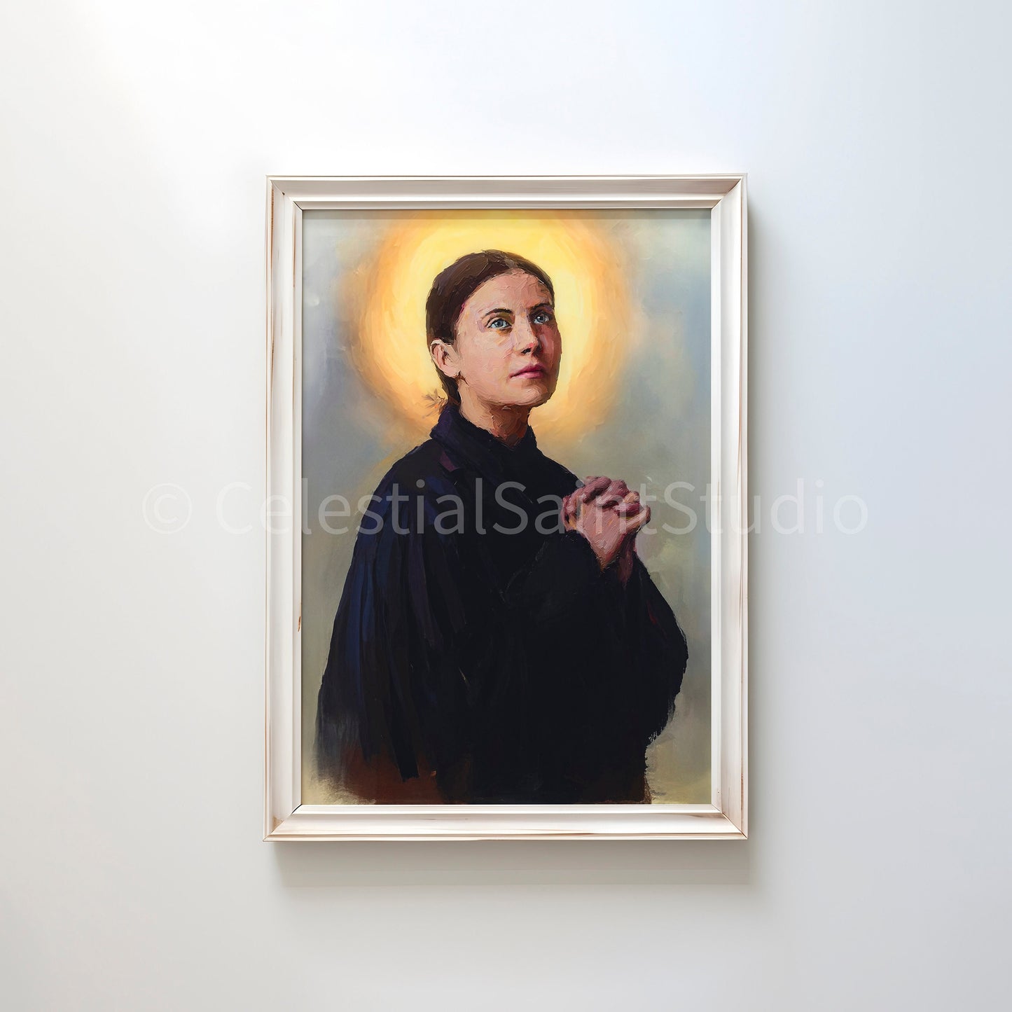 St. Gemma Galgani | DIGITAL OIL PAINT | Catholic Printable | Digital Download | Patron Saint | Catholic Art